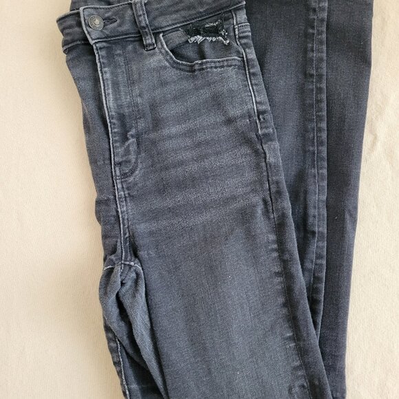 American Eagle Next Level Ripped Super High-Waisted Jegging - Size 8 - Picture 6 of 7